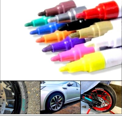 Reifenmarker Stift Wasserdicht PKW Auto Motorrad Reifenstift Marker Beschriftung
