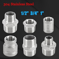 BSP Female/Male Thread 304 Stainless Steel Fitting Water Pipe Adapter Connector