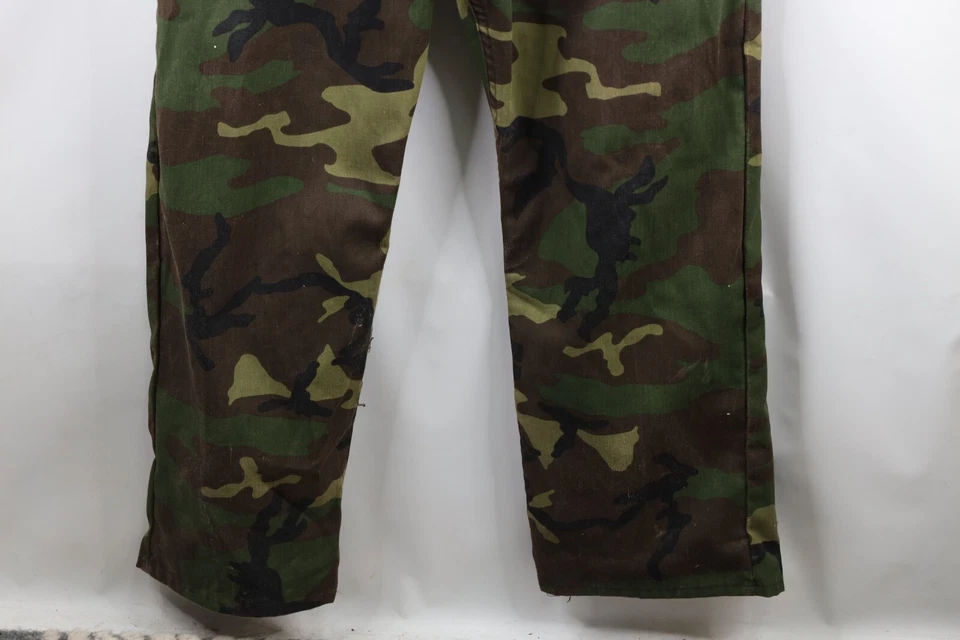 Vtg 70s Dickies Mens 48 Long Faded Wide Leg Camouflage Mechanic Coveralls Bibs - Image 4 of 4