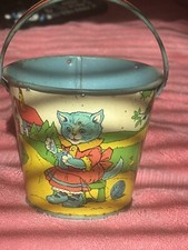 CHEIN VINTAGE SAND PAIL Adorable Kitty Theme