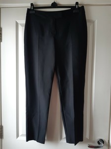 Womens George Asda Black Crop Trousers 