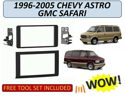 1996 - 2005 CHEVROLET ASTRO - GMC SAFARI DOUBLE DIN INSTALLATION KIT 