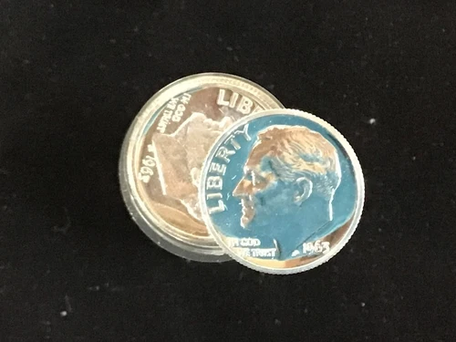 1963 Roosevelt Silver Dime Gem Proof Roll of 50 coins   E9705