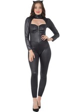 Black Cat Suit Women's Costume