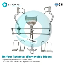 Balfour Abdominal Retractor Self-Retaining 10" 8pc Set Surgical Instruments