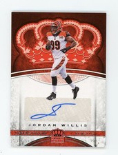 2017  Panini Crown Royale #33 Jordan Willis Auto BENGALS