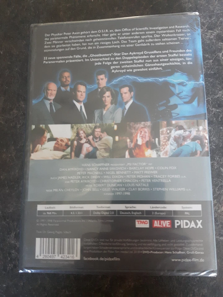 PSI Factor Complete Season 2 1997-98 DVD Widescreen Region 2 PAL New Sealed - Image 2 of 2