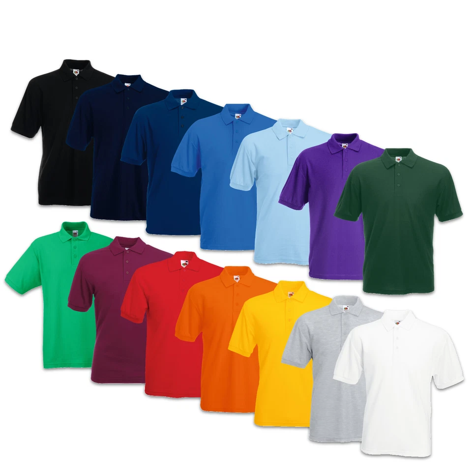 FRUIT OF THE LOOM POLOSHIRT 65/35 PIQUE POLO SHIRT T-SHIRT S  M  L  XL  XXL  3XL - Bild 1 von 1