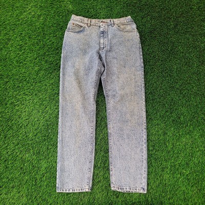 Vintage 80s LEE Riders Tapered Jeans Women 9 30x30 Acid-Wash