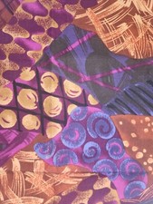 Alexander Henry Fabrics Collection - Rare OOP Purple Abstract - Fat Quarter