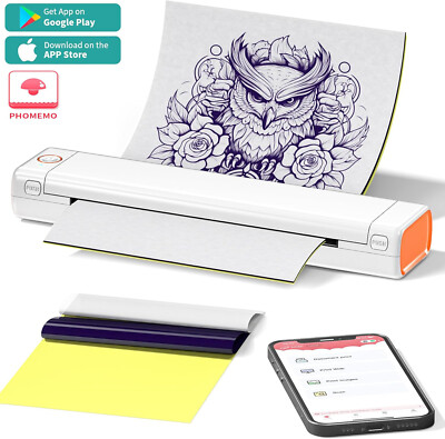 PHOMEMO M08F Bluetooth A4 Thermodrucker Kabellos Transfer Drucker Android & iOS