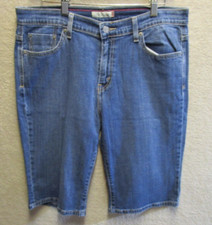 Levis 515 Womens Shorts Size 12 Medium Blue 12" Inseam