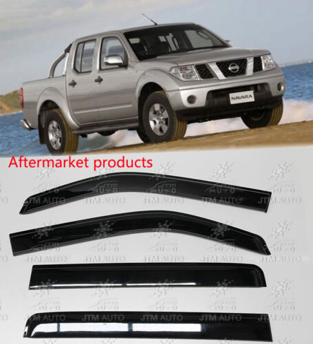 Injection Weathershield Weather Shield Visor to suit Nissan Navara D40 2005-2014 - Picture 1 of 2