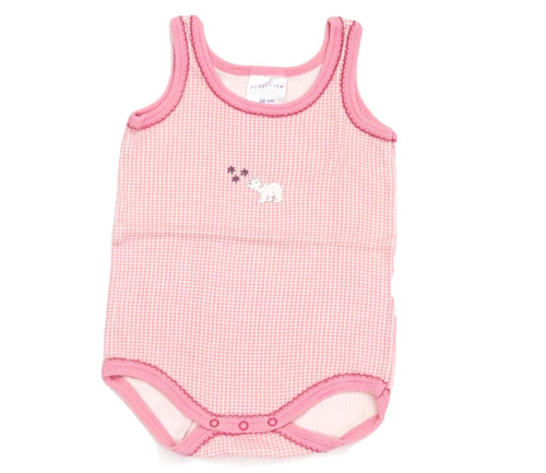 Body Bébé Garçon Schiesser 68-92 - Motif Palmier Rayé, 100% Coton, Été