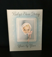 NOS Mint Antique Baby Record Book "Baby's Own Story" Year by Year 1941's