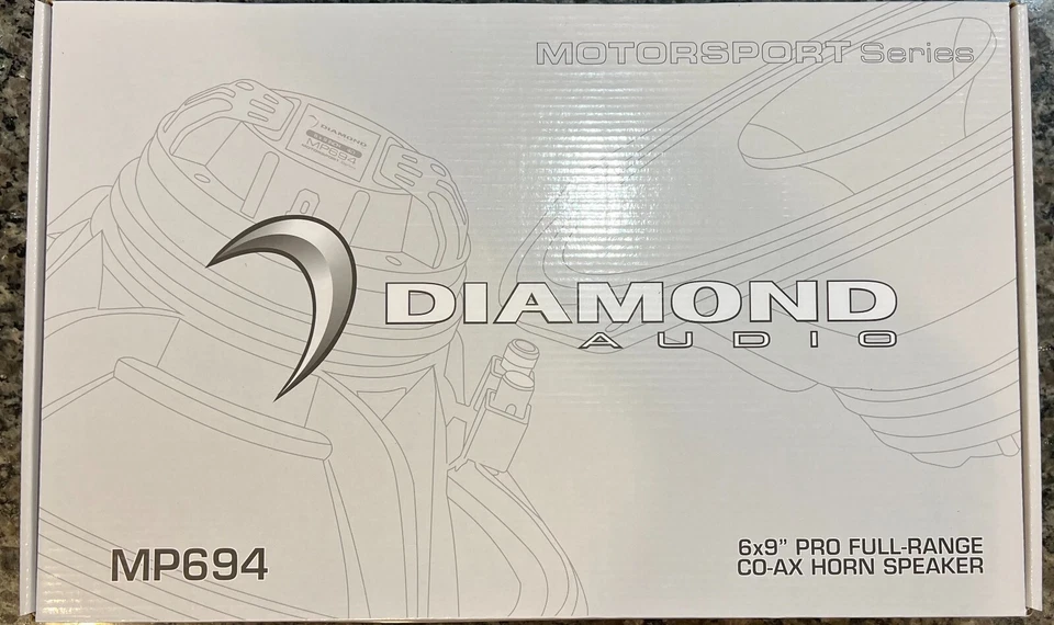 Altavoces de bocina coaxial Diamond Audio MP694 6x9" Pro gama completa para tapas Harley Foto 3 de 4