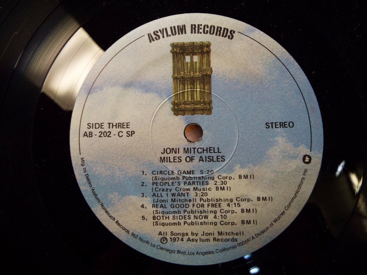 JONI MITCHELL MILES OF AISLES FOLK ROCK 2XLP VINYL ALBUM | eBay