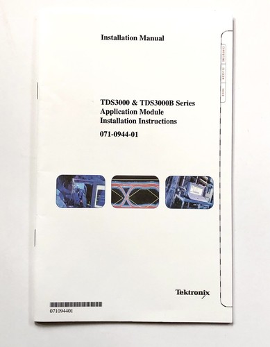 TEKTRONIX User Manual 071-0944-01 TDS3000B Application Module for sale ...