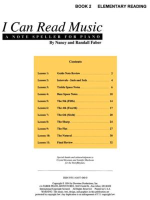I Can Read Music - Book 2 Elementary Reading