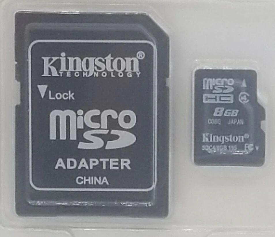 Kingston 8GB Class 4 MicroSDHC Card Flash Memory with SD Adapter SDC4/8GB - Image 4 of 4