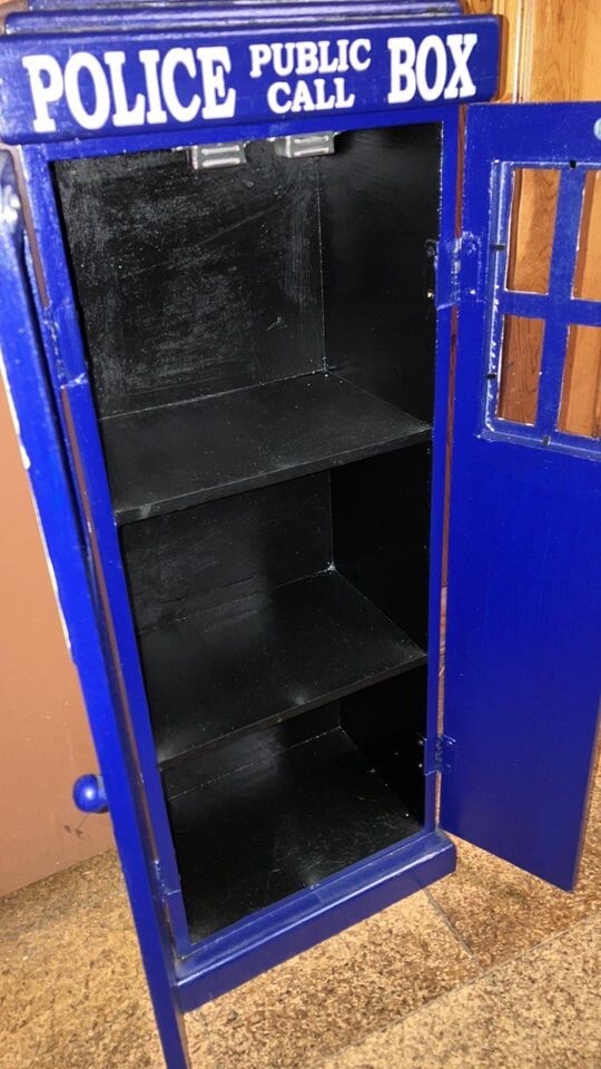 DOCTOR WHO 30" Tardis with 3 Shelves HTF rare eBay