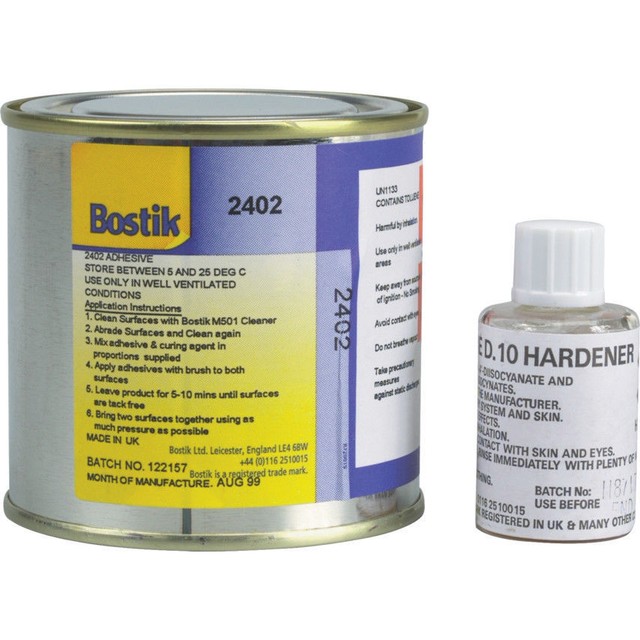 Bostik Adhesive 2402 250ml Set Inflatable Dinghy Boat Repair 2 Part