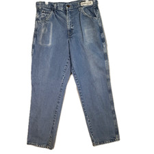 Dickies Carpenter Jeans Men 34x33 Blue Denim Workwear Utility Straight Leg