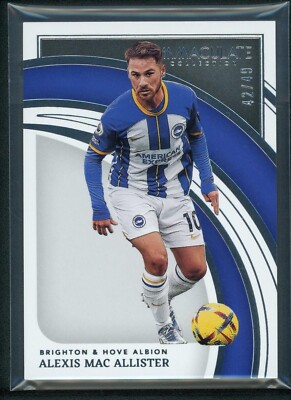 2022-23 ALEXIS MAC ALLISTER 42/49 PANINI IMMACULATE COLLECTION PREMIER LEAGUE