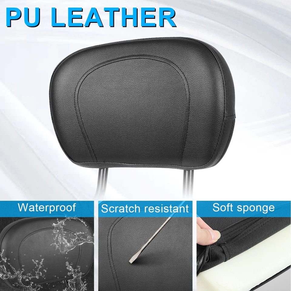 Rear Backrest Sissy Bar with Luggage Rack For Harley Softail FLHC FXBB FXST 18+ - Image 3 of 4