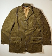 Vintage Polo Ralph Lauren Corduroy Sports Coat blazer Jacket Brown Sz Medium