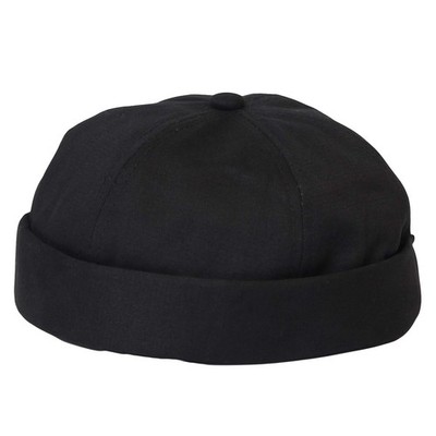 Watch Cap Beanie Cotton Docker Brimless Harbour Hat VZ50060 Black