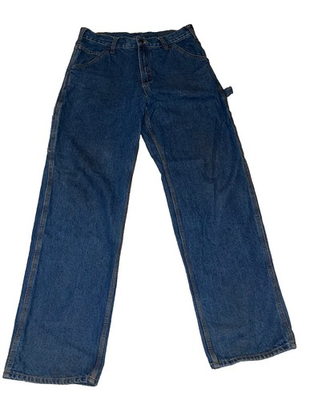 #ad RK Rural King Men#x27;s Denim Carpenter Jeans 33x34 Blue Cotton Workwear Pants #1 $55.00