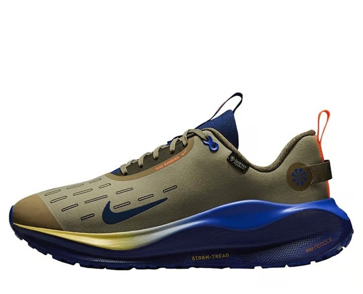 NEW Nike ReactX Infinity Run 4 GORE-TEX Men Shoes, Olive/Blue