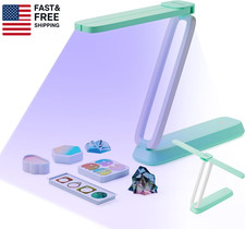 UV Light for Resin Curing, UV Resin Light, Wireless Rechargeable UV Lamp, 3-In