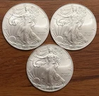 Lot Of 3 2010 1 Oz American Silver Eagles