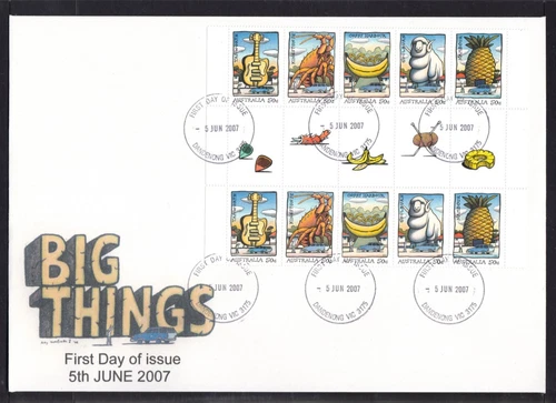 Australian Stamps.1st Day of Issue.Big Things.2007
