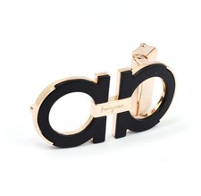 Men's Ferragamo Black with gold Belt Buckle for 34-35mm leather strap