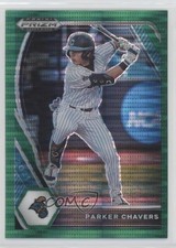 2021 Panini Prizm Draft Picks Green Pulsar Prizm Parker Chavers #PDP196 0hj7