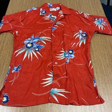 VTG 80s Islander Men's Hawaiian Short Sleeve Button up Shirt Size M Multicolor