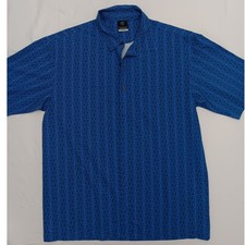 Nike Dri Fit Mens Golf Polo Shirt Blue Short Sleeve Size M