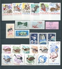 1 ) ROMANIA 1965 : ALBUM PAGE WITH 5 COMPLETE SETS STAMPS MNH - THEMATIC
