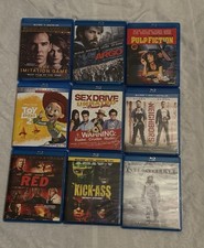 Blu-Ray Bundle - Lot Of 9 Movies - Nice Collection Almost NEW