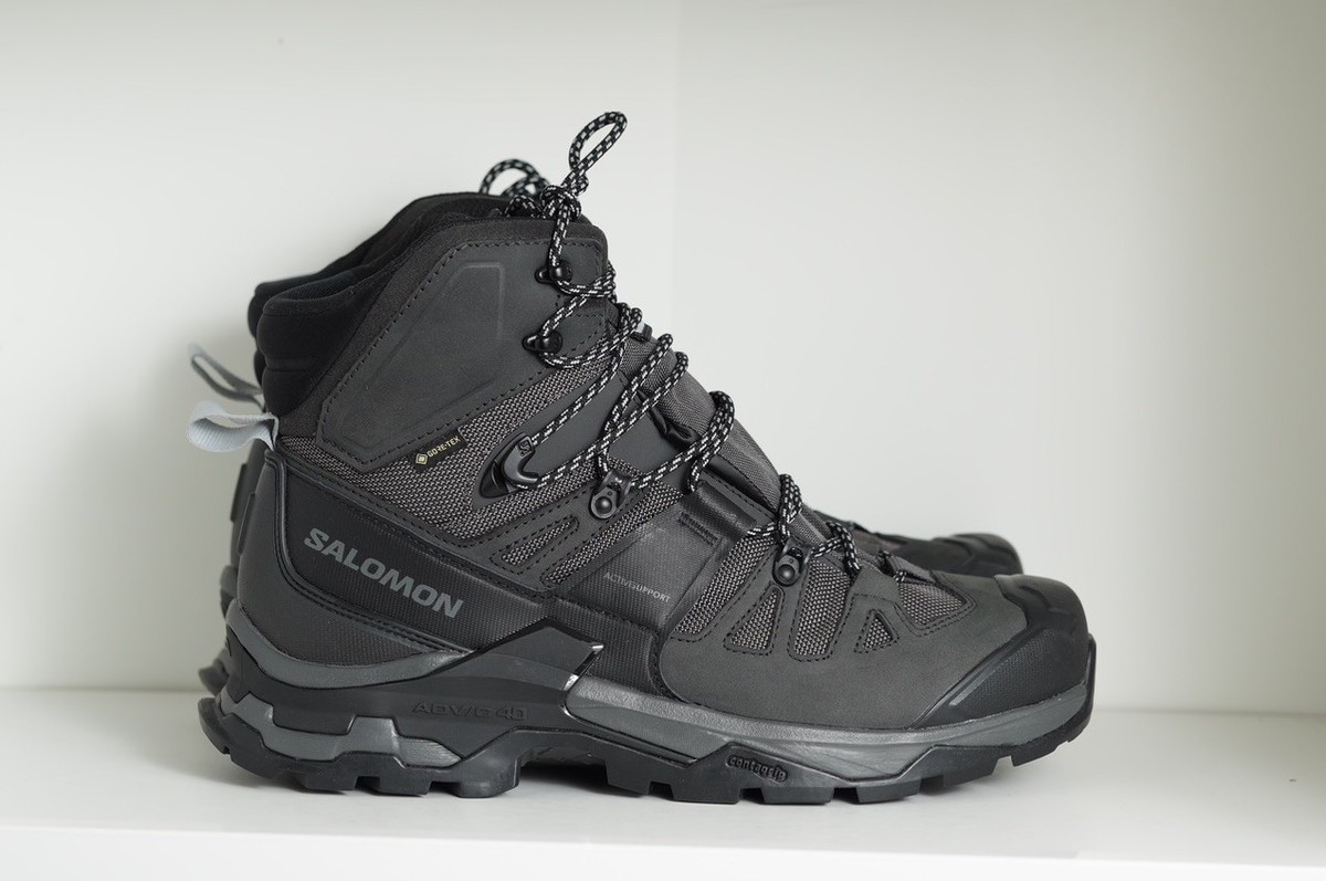Salomon Quest 4 GTX Gore-Tex Hiking Boots Magnet Black 