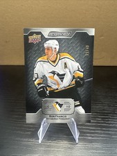 23/24 UD Engrained Pittsburgh Penguins Ron Francis Ebony card #97 Ltd #/49