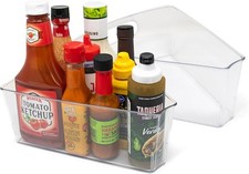 Lazy Susan Deep Organizer Bins, Corner Cabinet Turntable Shelf Storage for