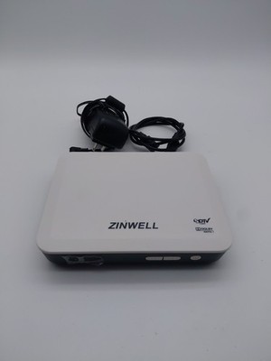 Zinwell Analog Pass-Through Digital TV Converter Box ZAT-970A White/Black W Cord
