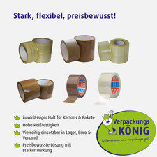 PP Klebeband braun transparent Premium Paketklebeband versch. Sorten extra stark