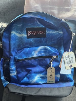 JanSport SuperBreak 15L Blue Lightning Backpack, Zip, 15'' Laptop Sleeve, Hiking