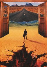 Surrealist Mixed Media Collage Art Print 'Dreamland' A5 Print & Bookmark