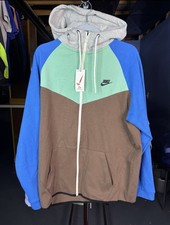 Nike Men's Tech Cotton Sweat Suit Hoodie Joggers Set, Khaki